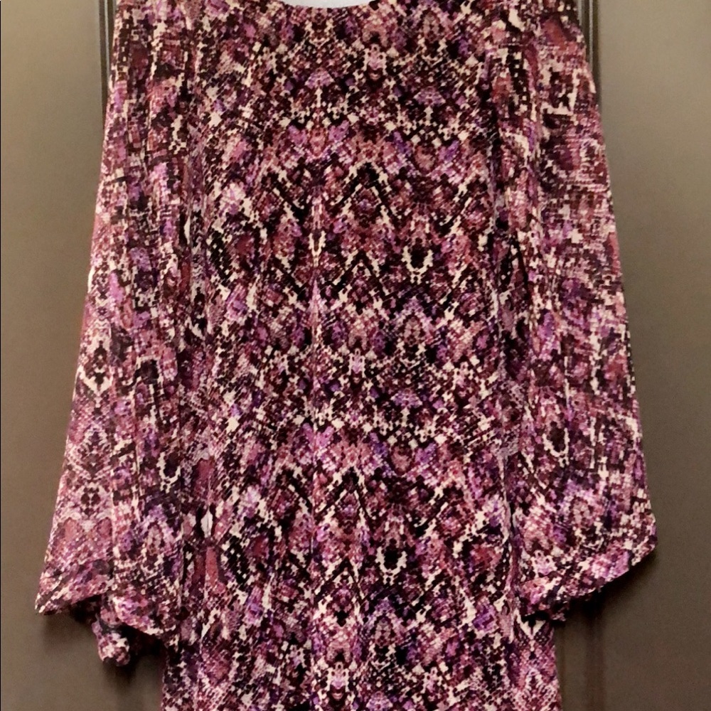 Show Me Your Mumu Purple Bell Sleeve Dress